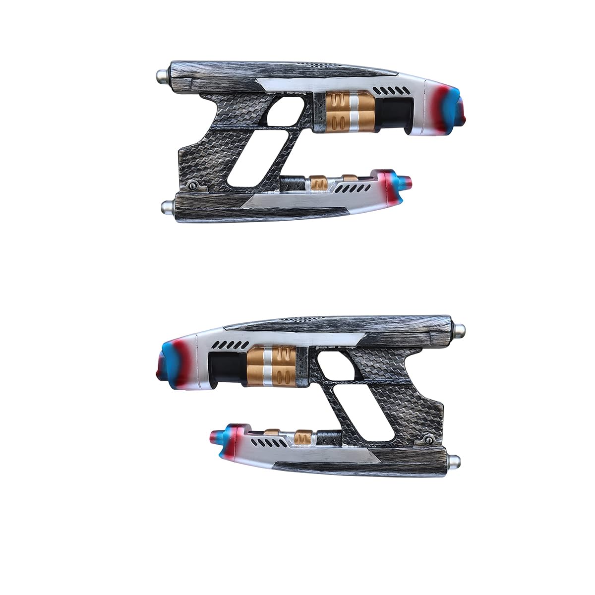 Quad Lord Gun Blasters Superhero The Galaxy Peter Quill Toy Gun Cosplay Props Resin Replica Halloween Masquerade Ball Carnival Christmas Accessories (2 PCS) - Image 3