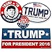 Vipergraphics, Trump in 2016 Bumper Stickers ~ Make America Great Again ~ Trump for President (4 Pack)