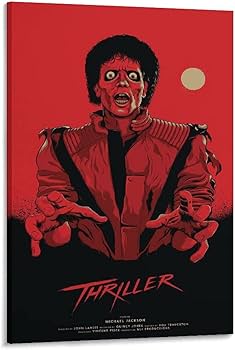 Amazon|マイケルジャクソンスリラーアルバムポスター キャンバス Amazon|マイケルジャクソンスリラーアルバムポスター キャンバス