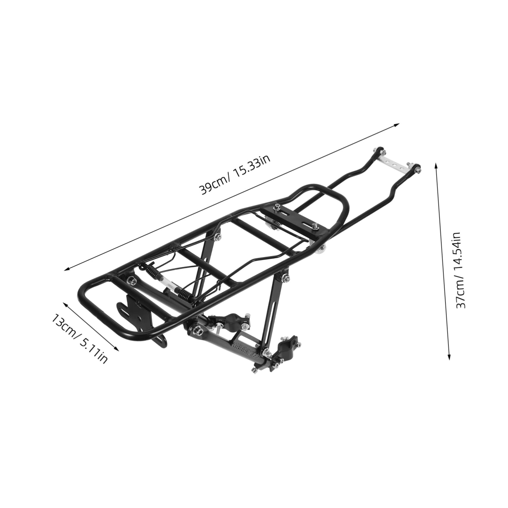 BESPORTBLE Detachable Cargo Rack Multi Function Bike Carrier for Easy Installation and Storage Lightweight and Durable Back Rack for Mountain Bicycles and Commuters