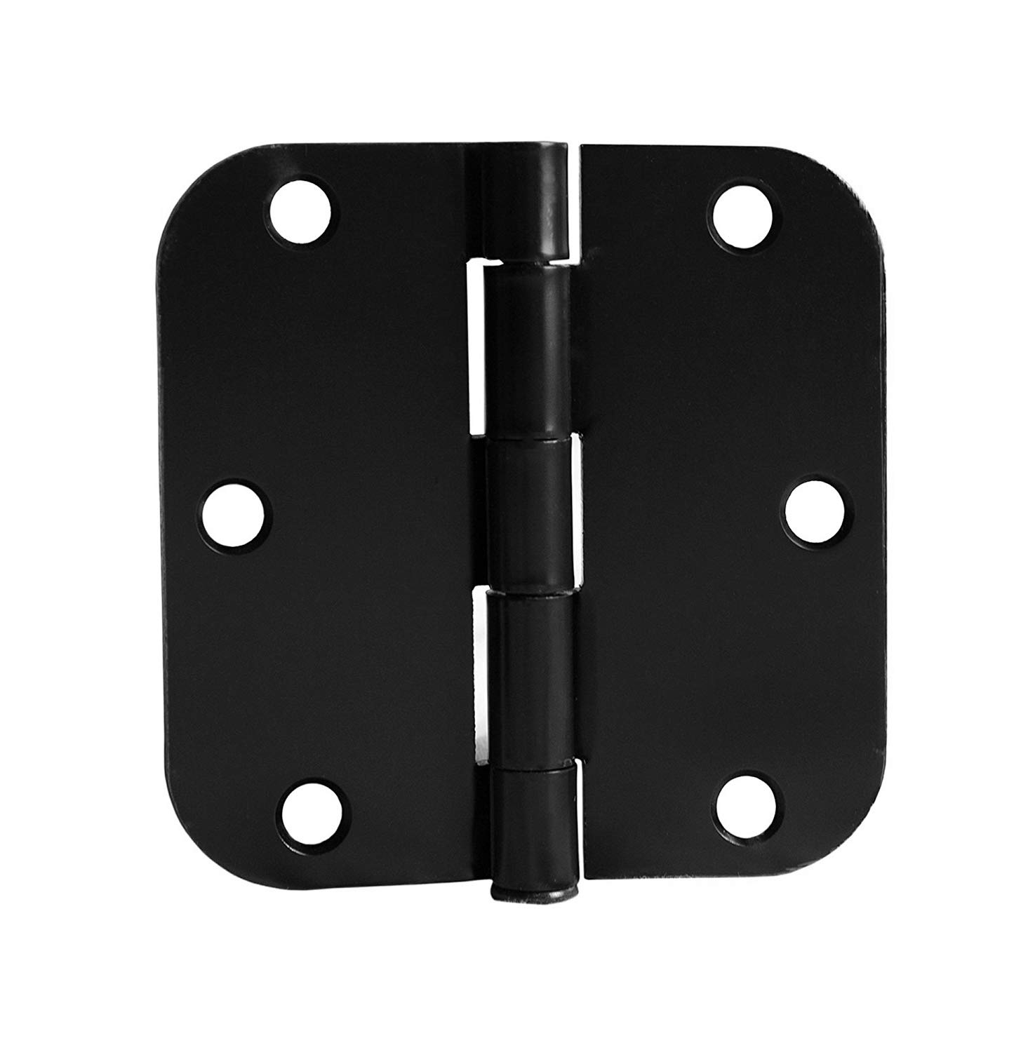 Barcaloo 30 Pack of Door Hinges Black - 3.5 x 3.5 Inch Interior Hinges for Doors with 5/8" Radius Corners