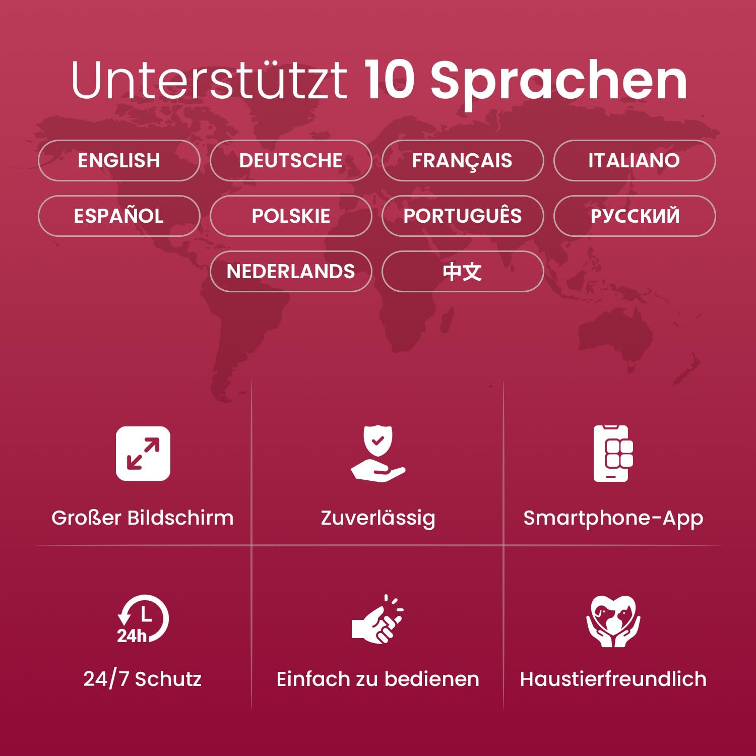 Funk Alarmanlage Haus WLAN und GSM 4G mit 4.3 Zoll Touchscreen und 1500 mAh Akku, Einbruch Alarm mit Tuya Smart Life App, Funk Alarmanlagen Set, Alexa, SQ4324C