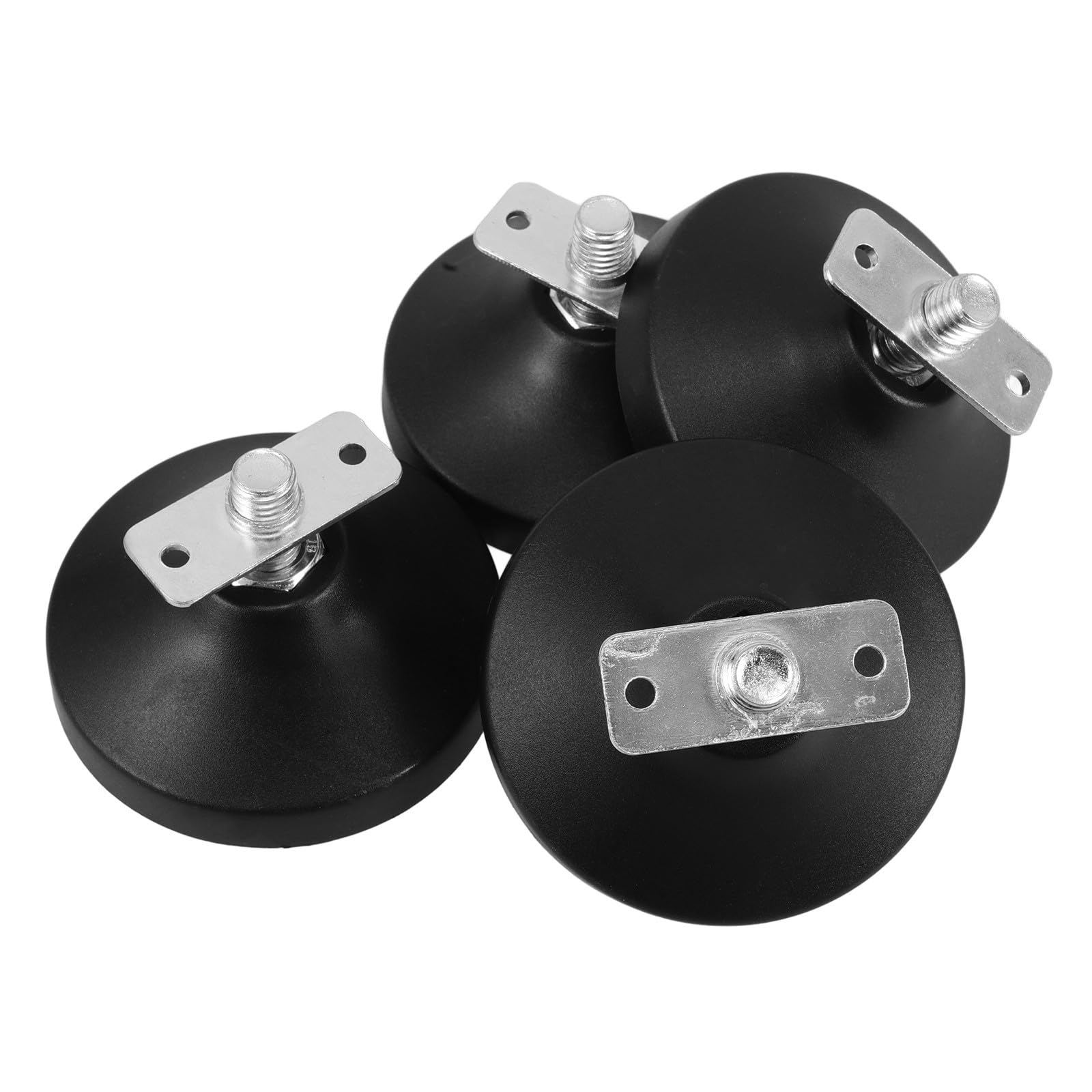 Patas de goma ajustables y niveladores de acero para muebles de madera 8