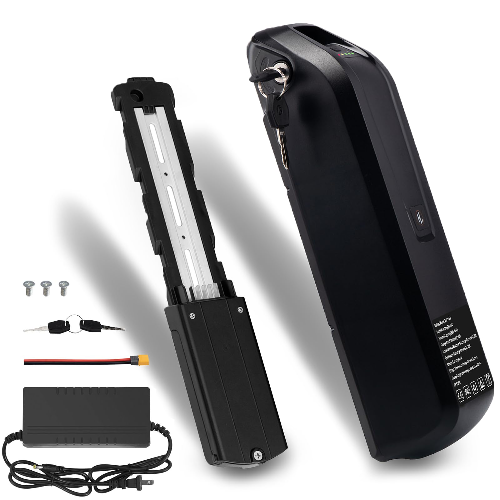 Ebike Battery 36V/48V 10.4Ah 15.6Ah 20Ah,E-Bike Scooter Lithium,40A BMS Lithium Replacement Battery for 36V/48v Controller 0-1500W