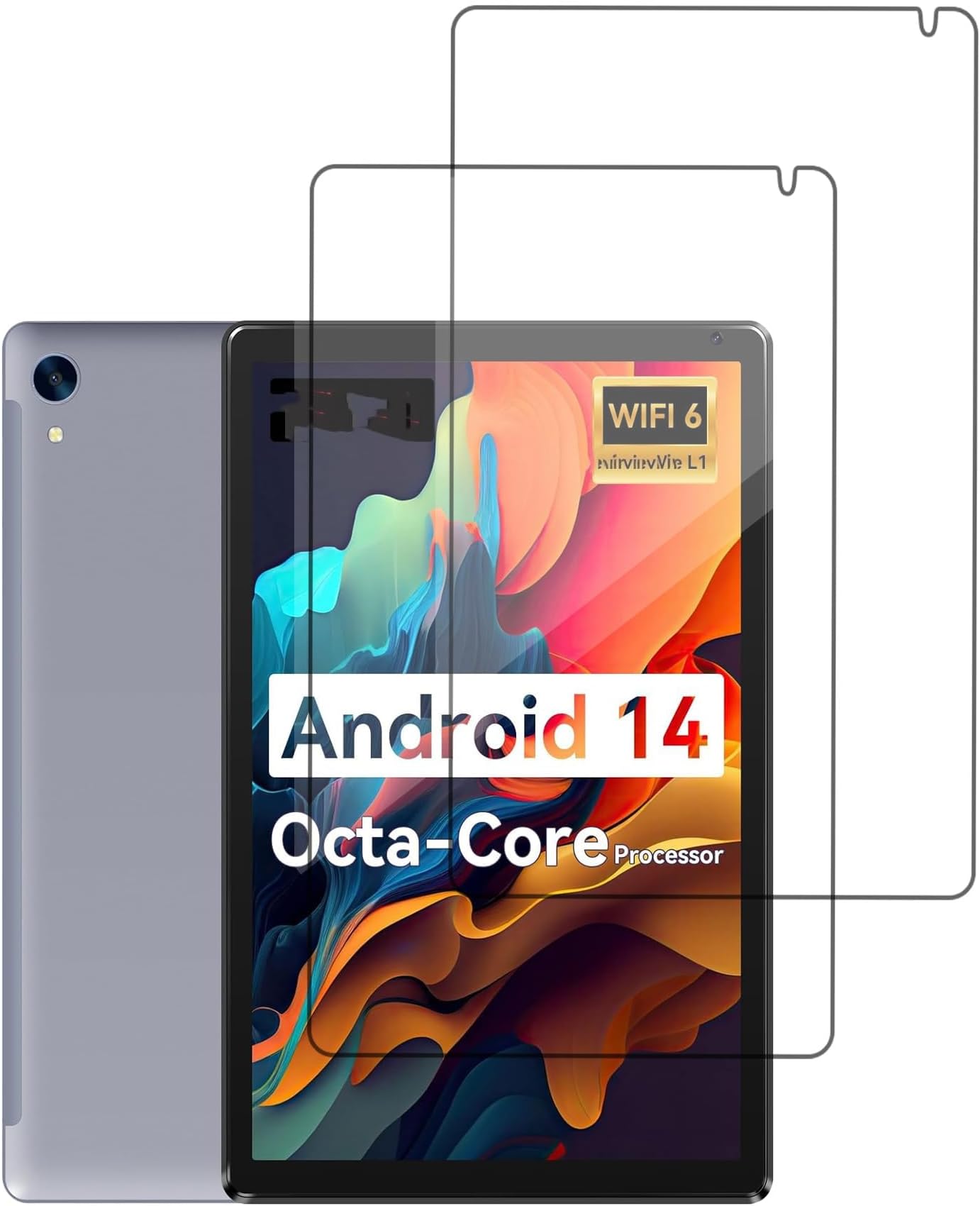 [2 Packl Screen Protector for Urao 2024 Tempered Glass Film, Compatible with Urao C107 10.1" Android Tablet Anti-Scratch Sensitive Dropproof screenProtector