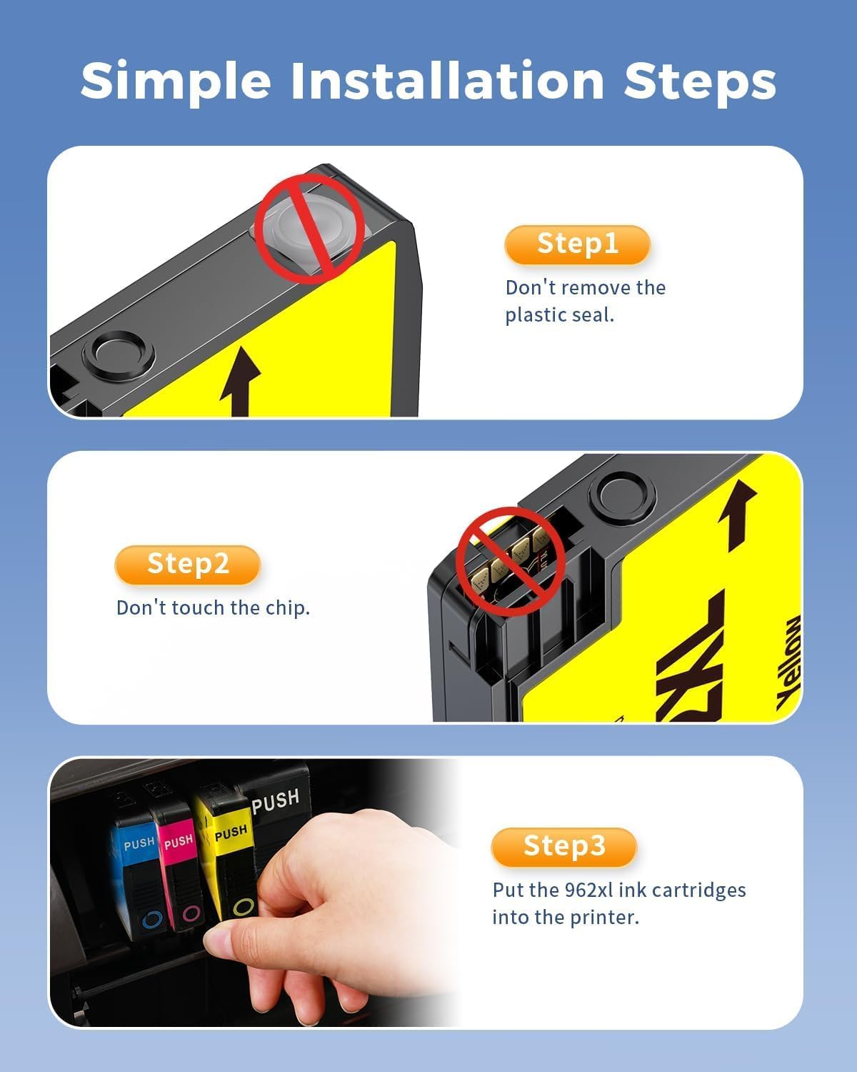 INK4U Compatible Ink Cartridges Replacement for 962XL Ink Cartridges Black, 1 Pack