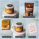 Omay Foods Snack & Celebrate Rakhi Gift Hamper for Brother | 8 Pcs | Healthy Roasted Snacks, Dry Fruits, Chocolate & Handmade Rakhi | Rakhi Box for Bhai and Bhaiya gallery image