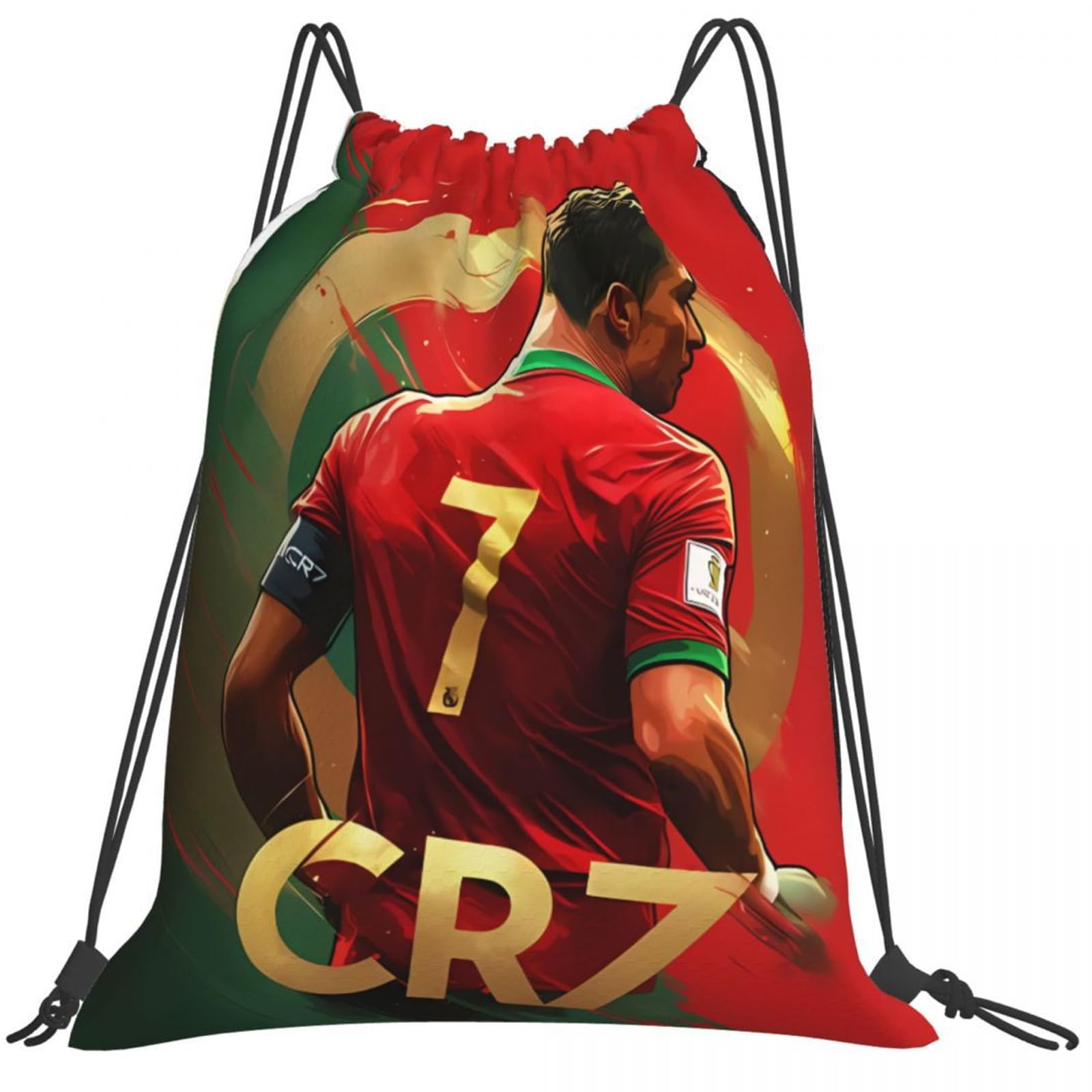 Ronaldo Gifts for Boys World Cup Football 2026 Drawstring Bags Football Legend Cr7 Suitable for Gyms, Holidays, Beaches, Training Venues, Sports Enthusiasts, Schools or Travel Use Fan Gift 42x50cm