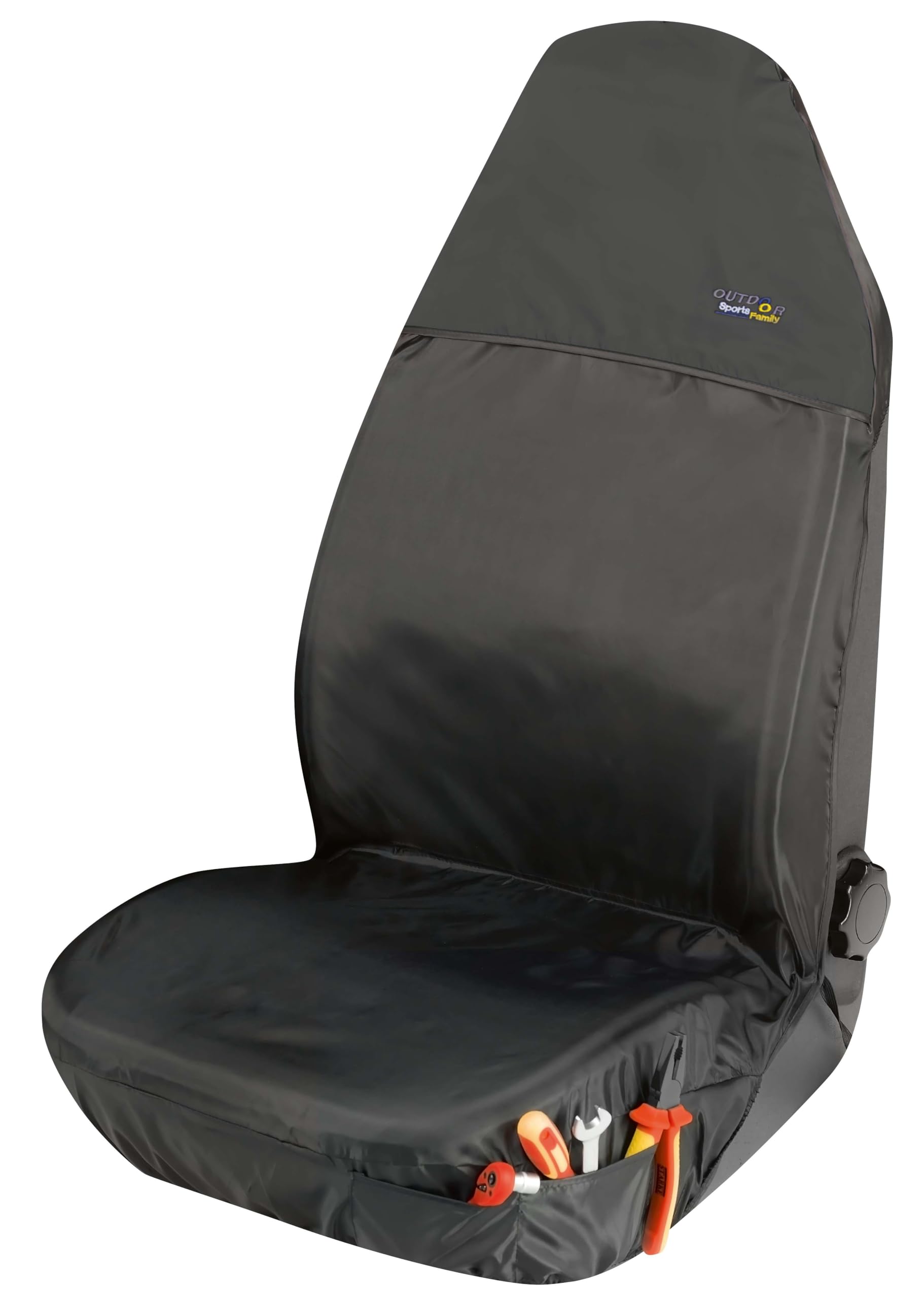 Walser 12132 Sitzschoner fürs Auto, schwarz – Universelle Passform