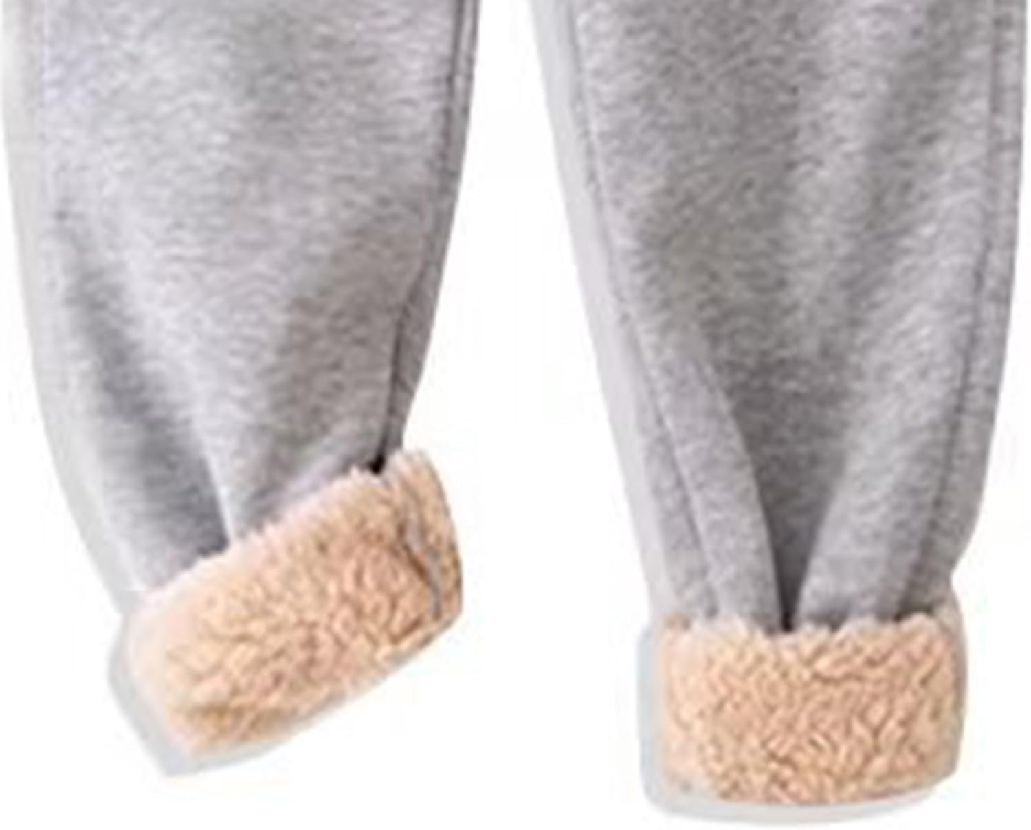 Fleece-Lined Sweatpants Set for Boys Girls 2 Piece Pullover Fuzzy Hoodies Sweatsuits Youth Kids Thick Warm Clothes