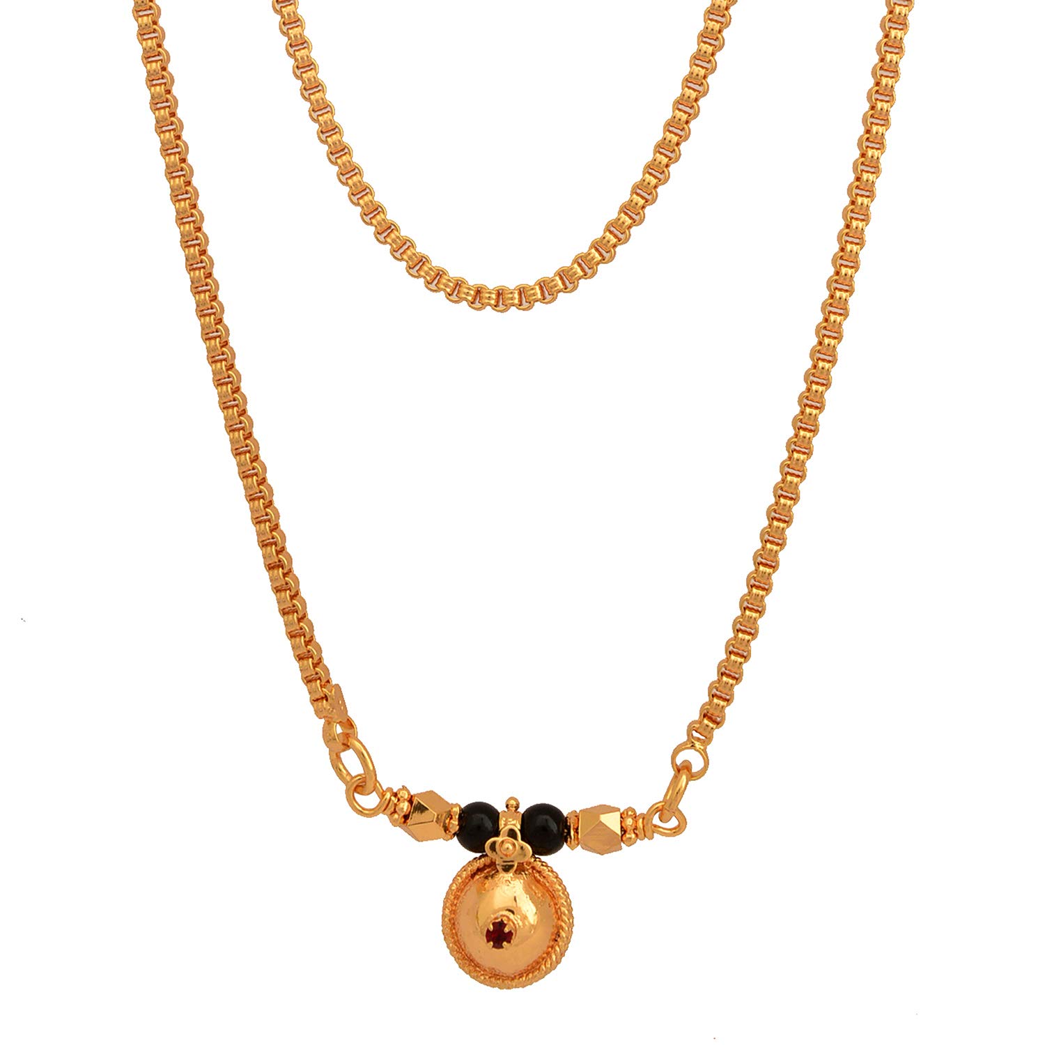 See full amazon price history chart for Radhas Creations One Gram Gold Mangalsutra with 30" Length Chain and Vati Tanmaniya for Women Radhas Creations One Gram Gold Mangalsutra with 30" Length Chain and Vati Tanmaniya for Women (B07GDK43SS) Amazon Price History, Amazon Price Tracker