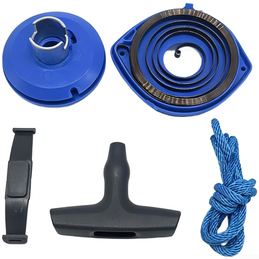 Replacement Recoil Starter Rope Wheel Spring Handle for K650 K750 K760 K960 K970 Concrete Saw Engine Starting Mechanism Part(Black Start Spring)