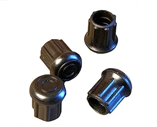 Black Rubber Leg Tips 5/8 Inch - Rubber Cane Tips 5/8 Inch - Rubber Crutch Tips 5/8 Inch - 4pcs Black Rubber Tips for Chair Legs, Rubber Tips for Canes, Rubber Tips for Crutches