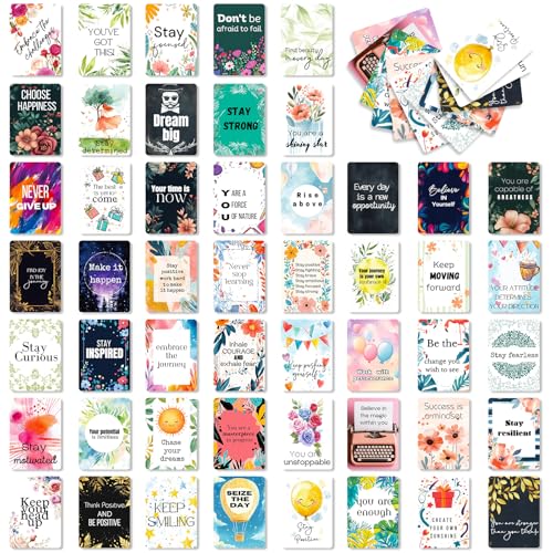 Image of RAORAOYUE 50 Pcs Motivational Cards, 2.52 * 3.5 Inch Inspirational Affirmation Card, Appreciation And Kindness Cards For Colleagues, Classmates, Family And Friend