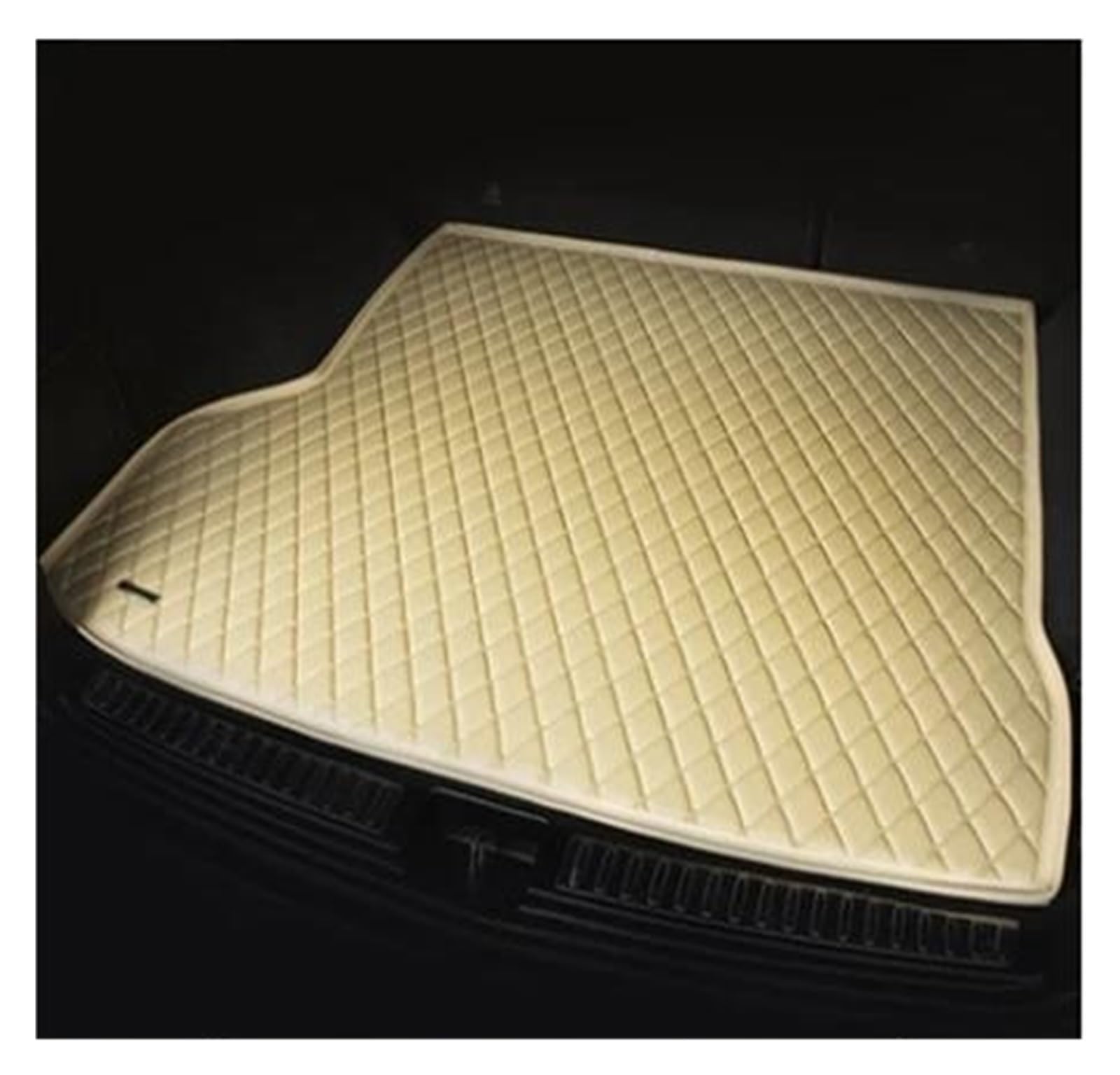 Trunk Carpets For Chevy For Malibu 2016-2019 2020 2021 Leather Car Trunk Mat Protector Carpet Interior Accessories Boot Liner Boot Mat(Beige)