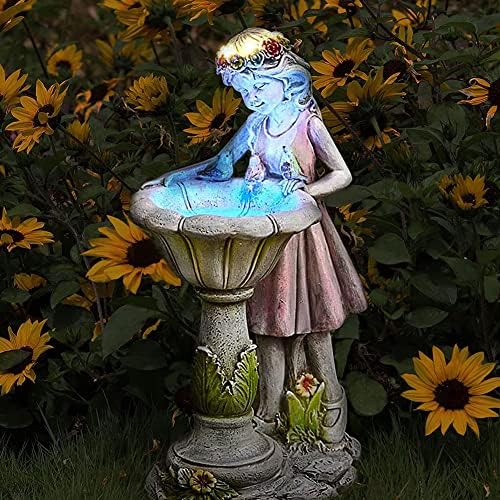 Lily's Home First Kiss Resin Garden Statue, Little Girl and Boy Kissing