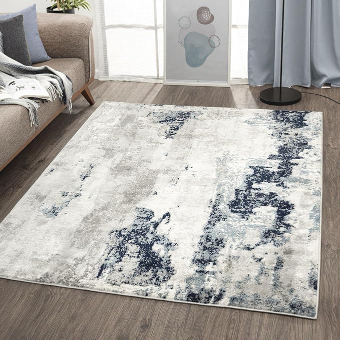 Amazon | 大型 滑り止め ラグ、リビングルーム用ラグ 180 x 200 cm