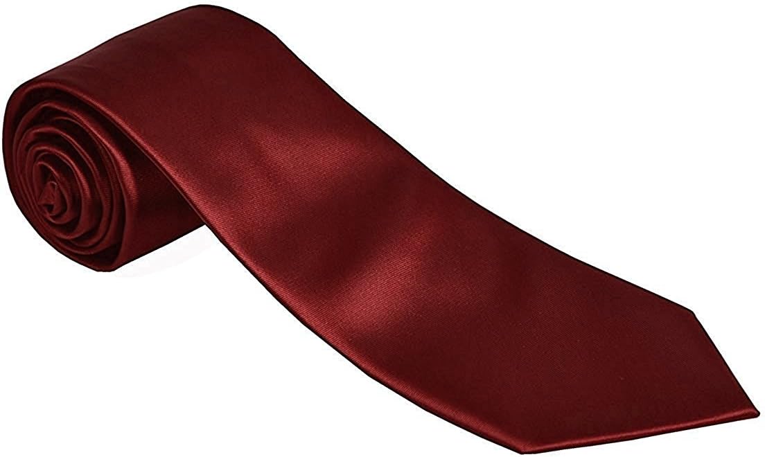 Mens Formal Tie Wholesale Lot of 5 Mens Solid Color Wedding Ties 3.5" Satin Finish