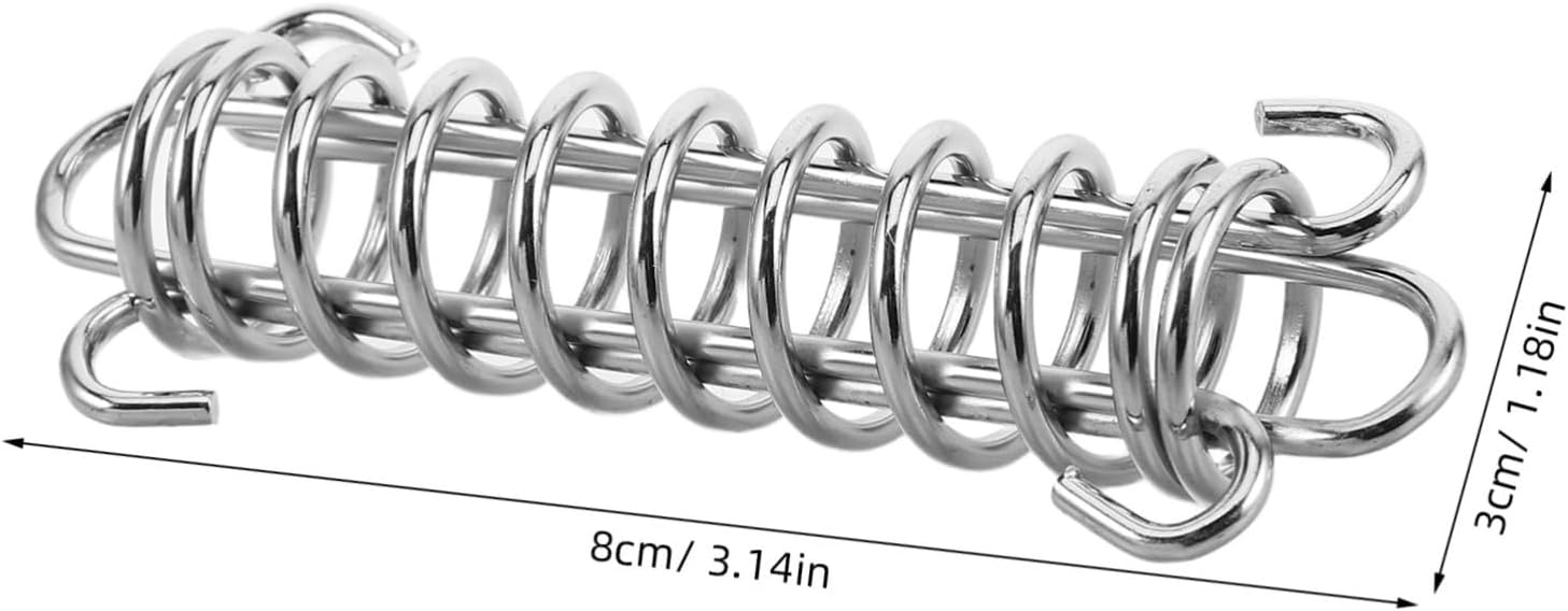 Horizontal view of the spring buckle with dimensions 8cm/3.14in and 3cm/1.18in