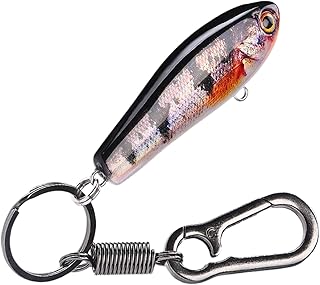 [Mendoule] フィッシュベイト キーホルダー ペンダント | ヘビーデューティー で ファニー,釣り餌チャームキーリングペンダント - 誕生日 父の日 クリスマス 大人 男の子 教室 旅行 通勤向け