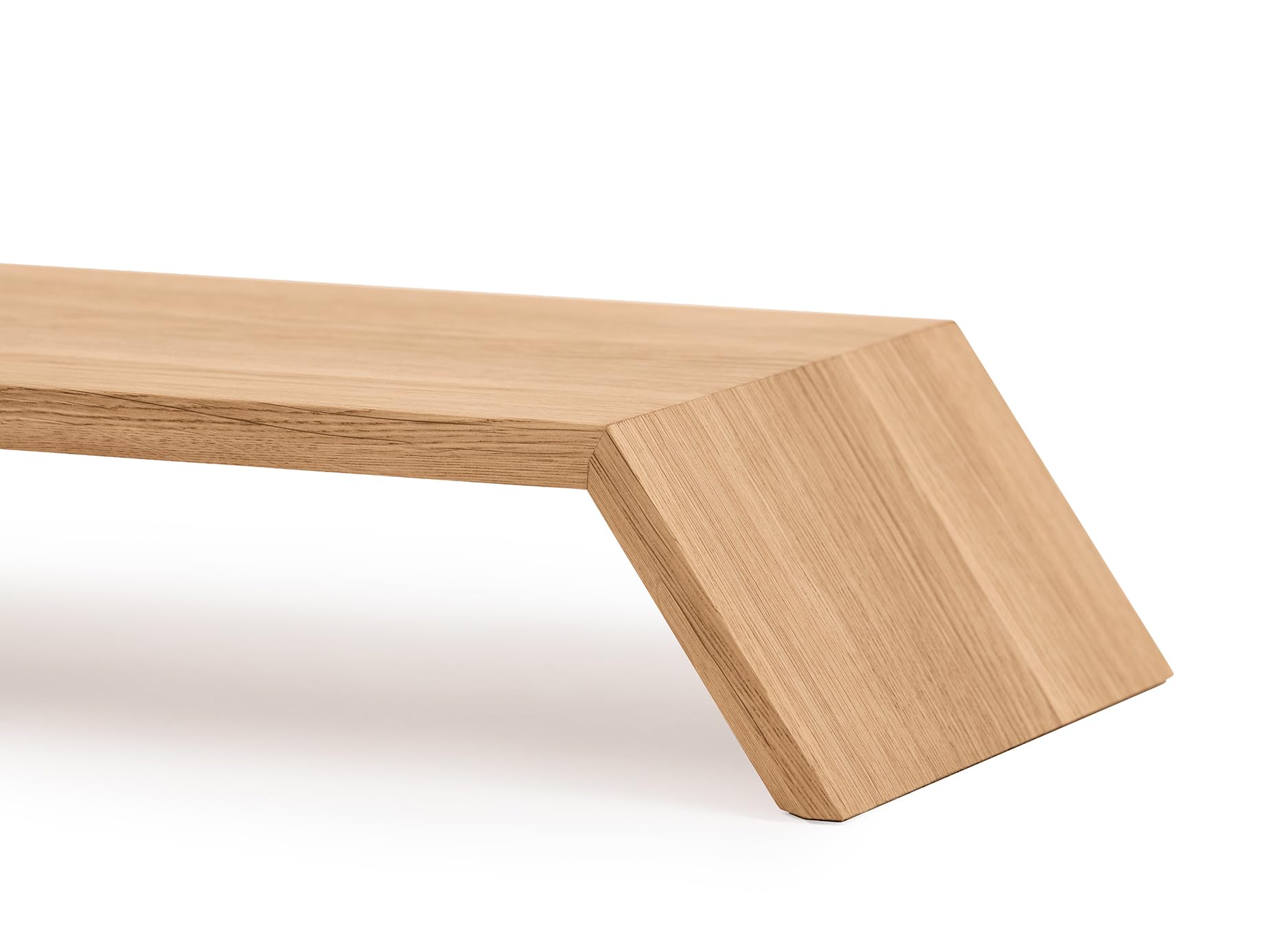 Support D'écran En Bois Massif Oakywood - Élévation 9 Cm - Noyer - Fabriqué En UE - Accessoire Ergonomique Pour Bureau
