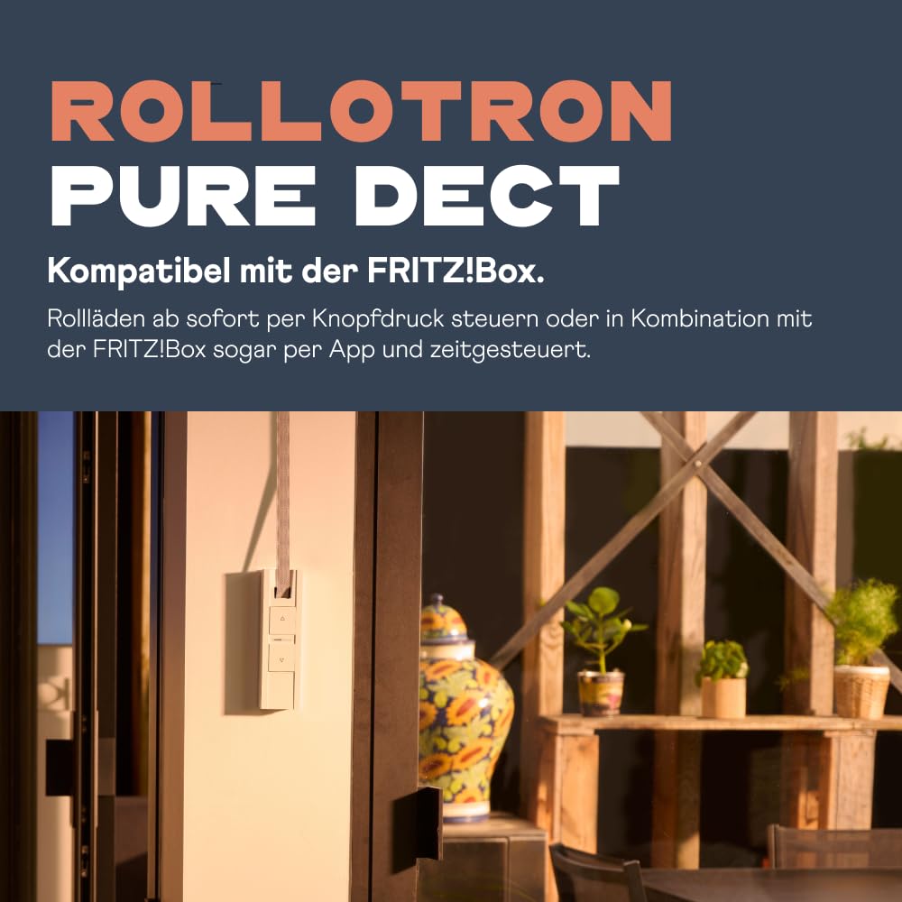 HOMEPILOT - Avvolgitore RolloTron Pure HomePilot DECT, elettrico, gestione comoda tapparelle. Accessorio Smart Home, installazione successiva! Capacità trazione: 45 kg.