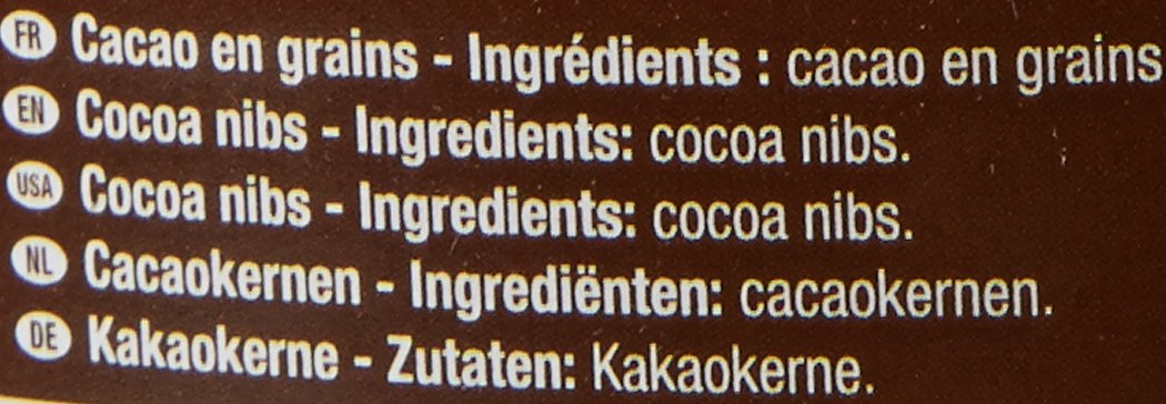CACAO BARRY Grue/Eclats de 100% Cacao Torréfiés 1 kg