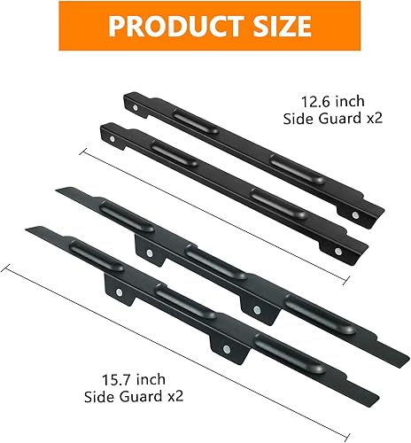 Miniatura 3 de Protectores de viento de 28 pulgadas para parrilla Blackstone, accesorios magnéticos de acero inoxidable para proteger la llama, retener el calor,