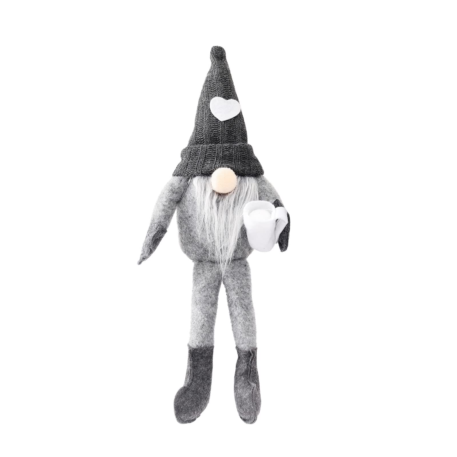 Buxuaaaa Male Knitted Hat Coffee Decorative Face Less Ornaments For Home Bedroom Dormitory Sofa Decoration Heart Gnomes