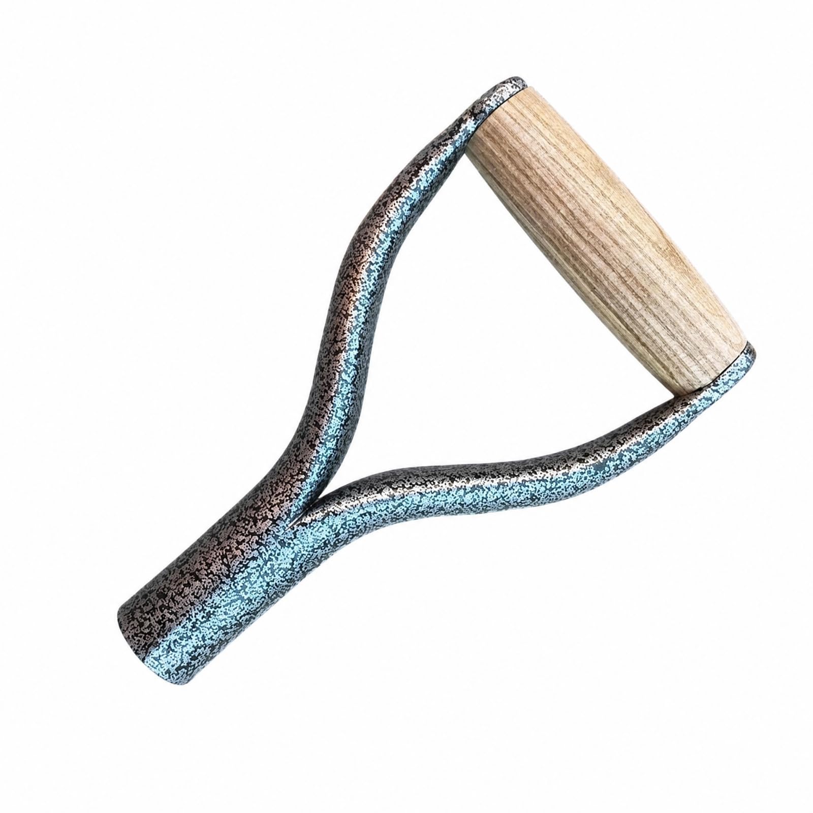 Mango en Forma Y Ergonómico | Mango con Casquillo Cilíndrico, Ahorra Trabajo, para Jardinería, Paisajismo, Jardineros, Paisajistas, Plateado