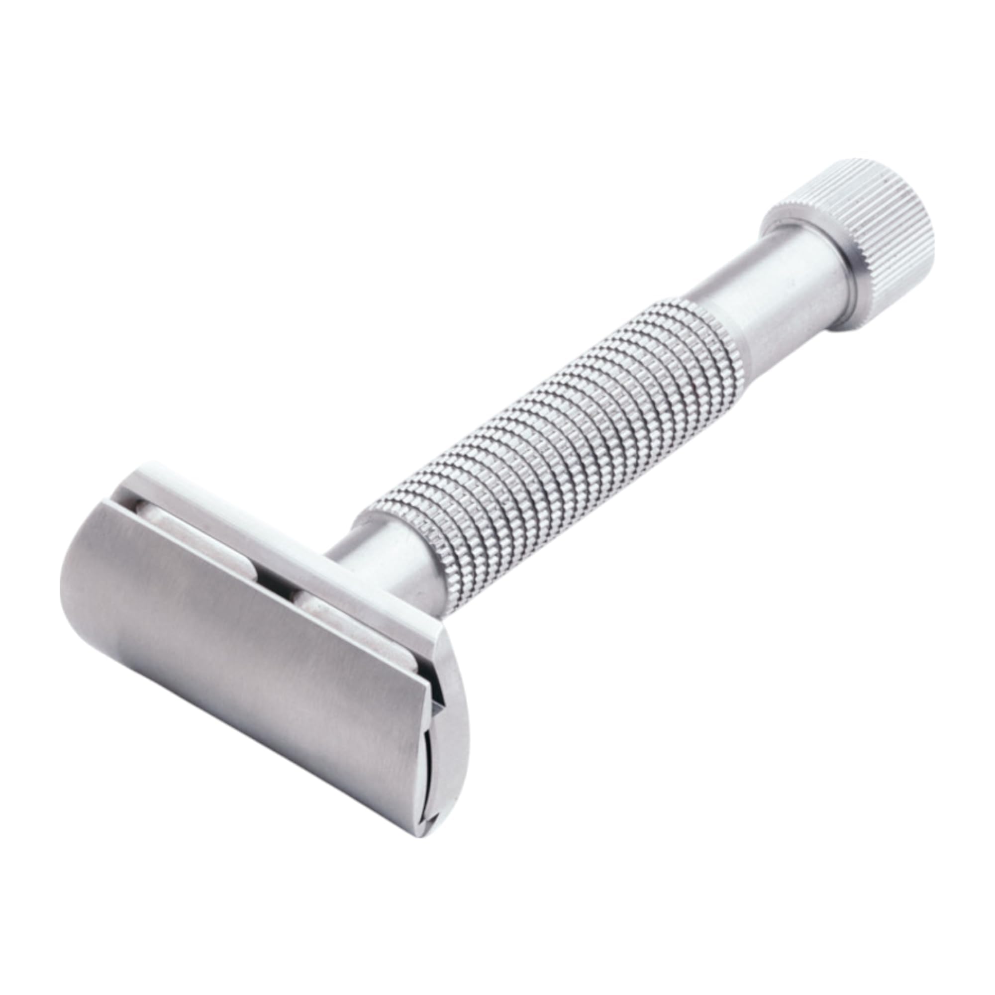 Rex Supply Co. Envoy XL Rasierhobel aus Edelstahl mit Doppelklinge–3-teiliger Rasierer mit langem Griff | Hochwertiger Nassrasierer mit fester Klinge für Männer | Sanfte, bequeme und gründliche Rasur