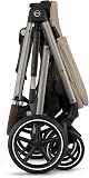 CYBEX Poussette Gold GAZELLE S, De la naissance à environ 4 ans, Max. 22 kg (mode simple) / 2x 22 kg (mode duo), Système tout-en-1 avec 20+ configurations, Beige amande - 4