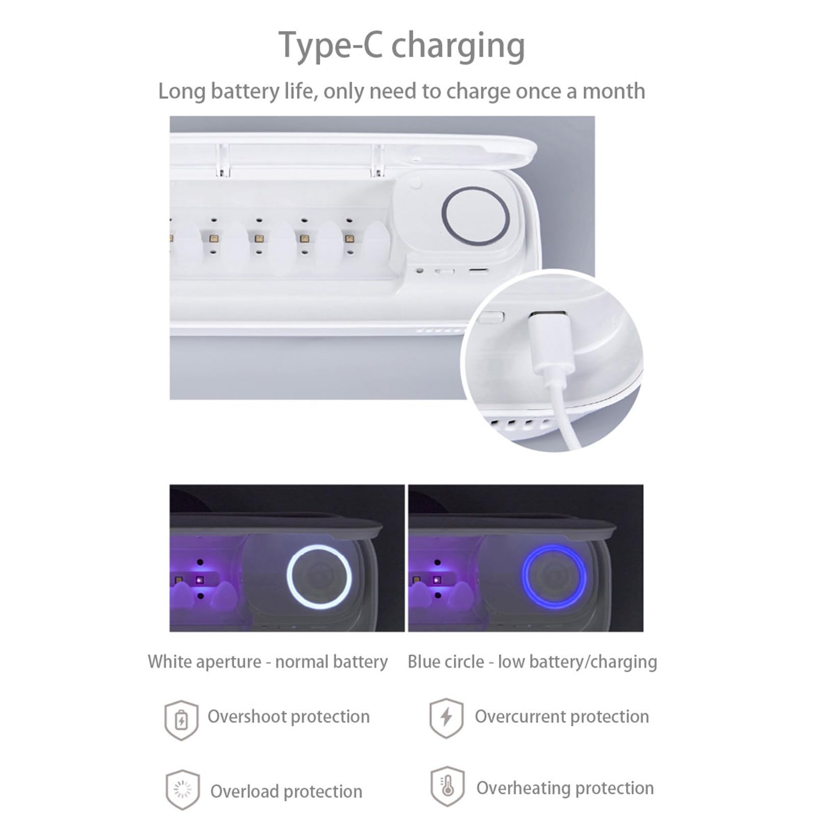 Soporte para cepillo de dientes con luz UV de inducción inteligente multifuncional, caja de almacenamiento eléctrica, dispensador automático de pasta de dientes, caja esterilizadora