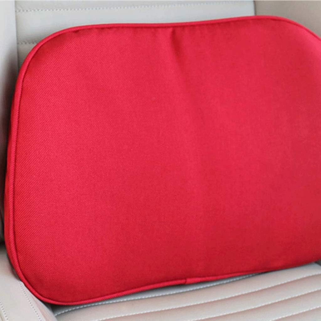 HBJWOV Lumbar Pillow-Car Waist Cushion Waistband Memory Cotton Seat Support Cushion Four Seasons Car Headrest Lumbar