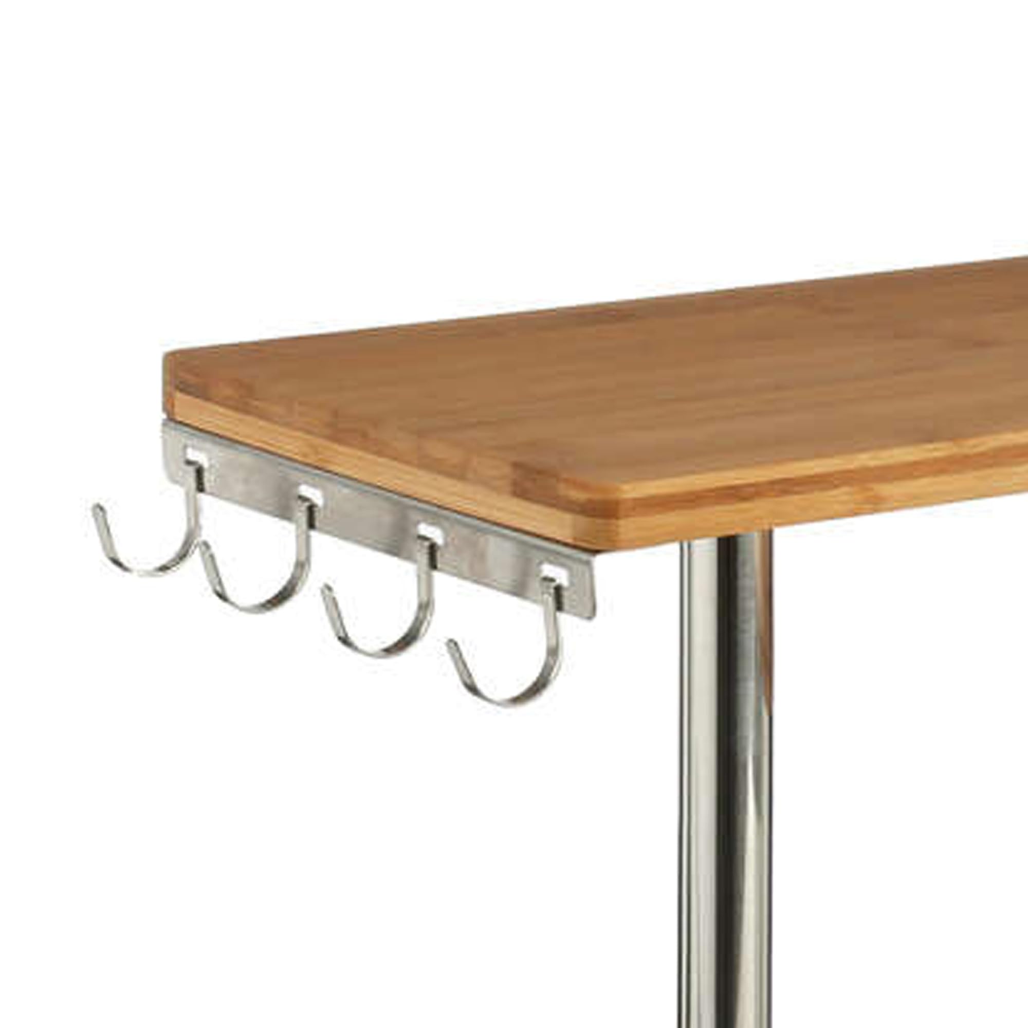 WELL HOME - Mensola angolare in bambù per cucina, compatto ed elegante, 45 x 43 x 38,5 cm