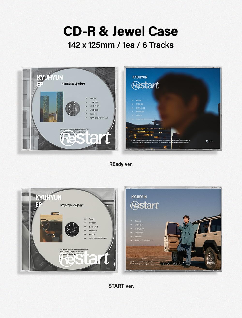 Amazon.co.jp: キュヒョン KYUHYUN - Restart (EP) アルバム [韓国盤