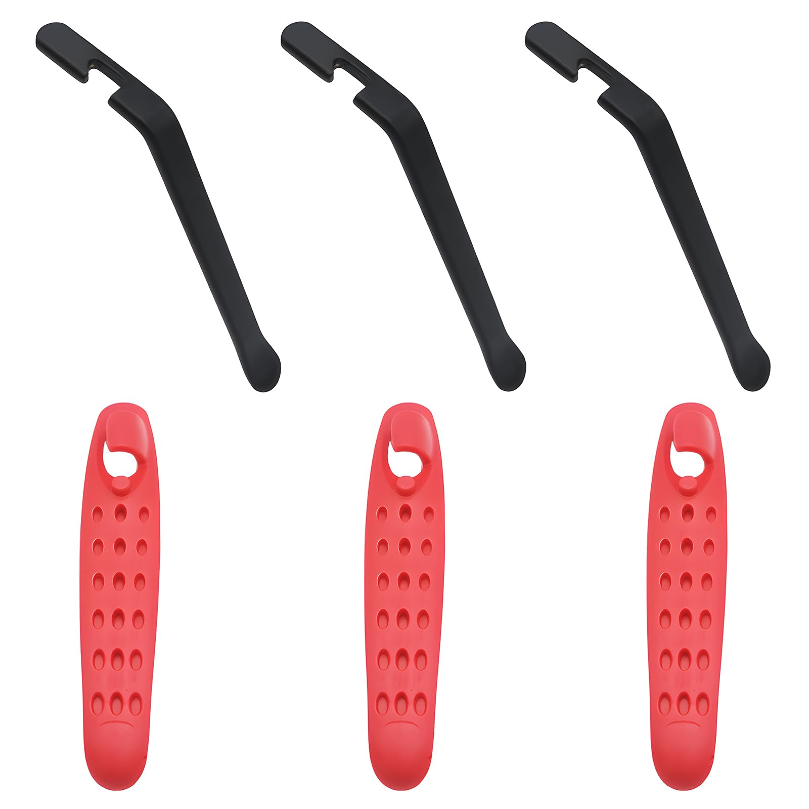 CTRICALVER Leva Copertoni Bici, 3pcs Acciaio al Carbonio levagomme E plastica di Nylon levagomme, per Riparazione, per Rimozione e Ricambio degli Pneumatici di Bici
