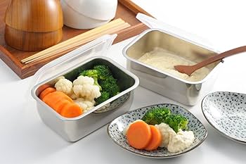 Amazon｜郷技 ステンレス保存容器2個組 YJ2612｜保存容器