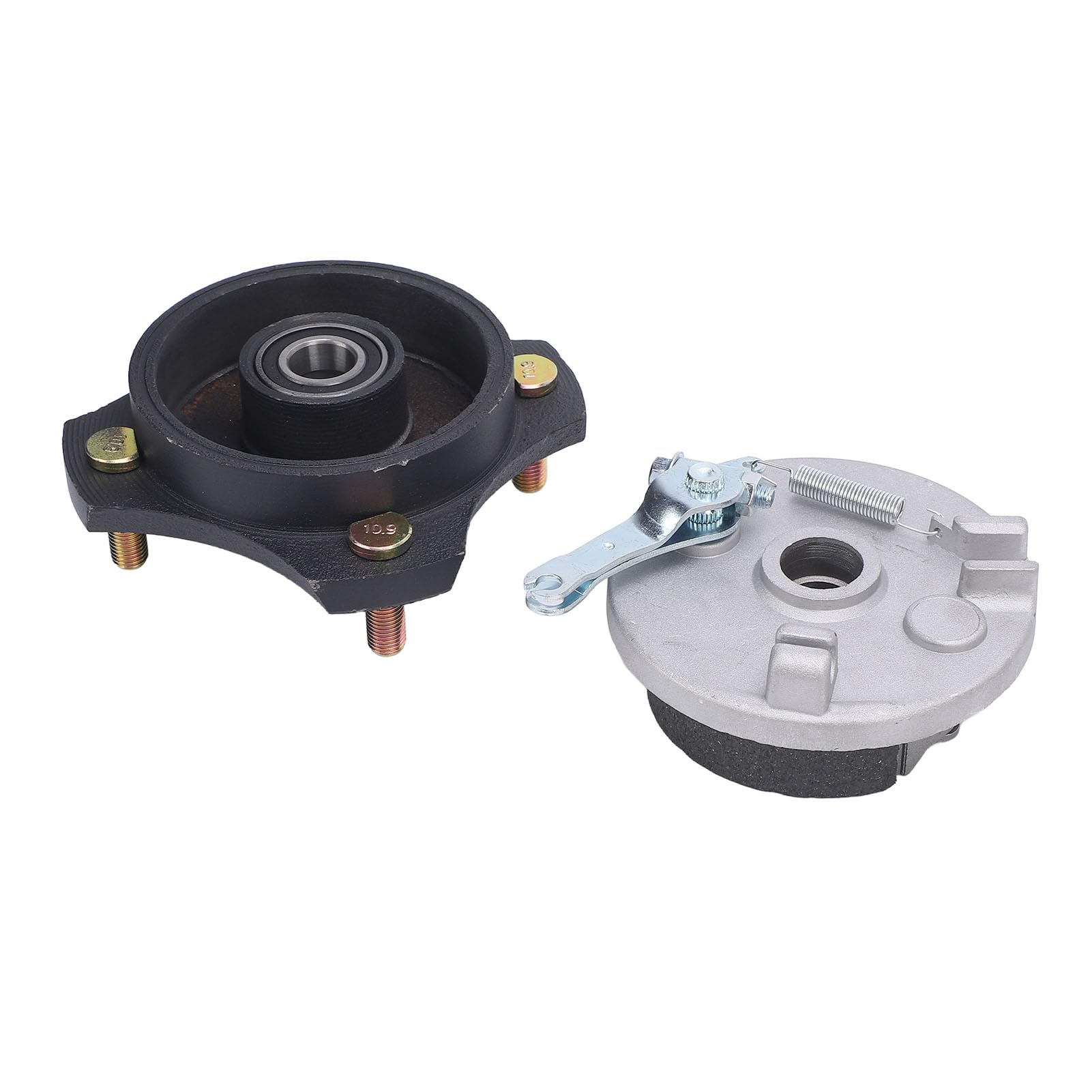 Jeffergarden Hub Bici Freno a Tamburo, Lega di Metallo Facile Installare di Batteria Freno a Bullone 4xm10 per 110 ATV GO Kart Utv