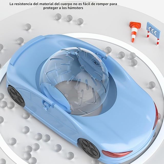 Foto 7 de 8 de Hamster Sport Ball, Rueda de ejercicio para hámster,Coche de Juguetes de Rueda de Deporte Silencioso…