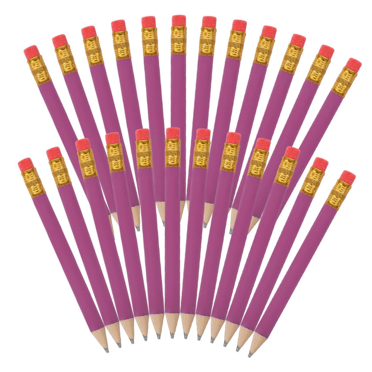 Crayons Courts Hb en Bois pour Écriture, Lot de 144 Pièces