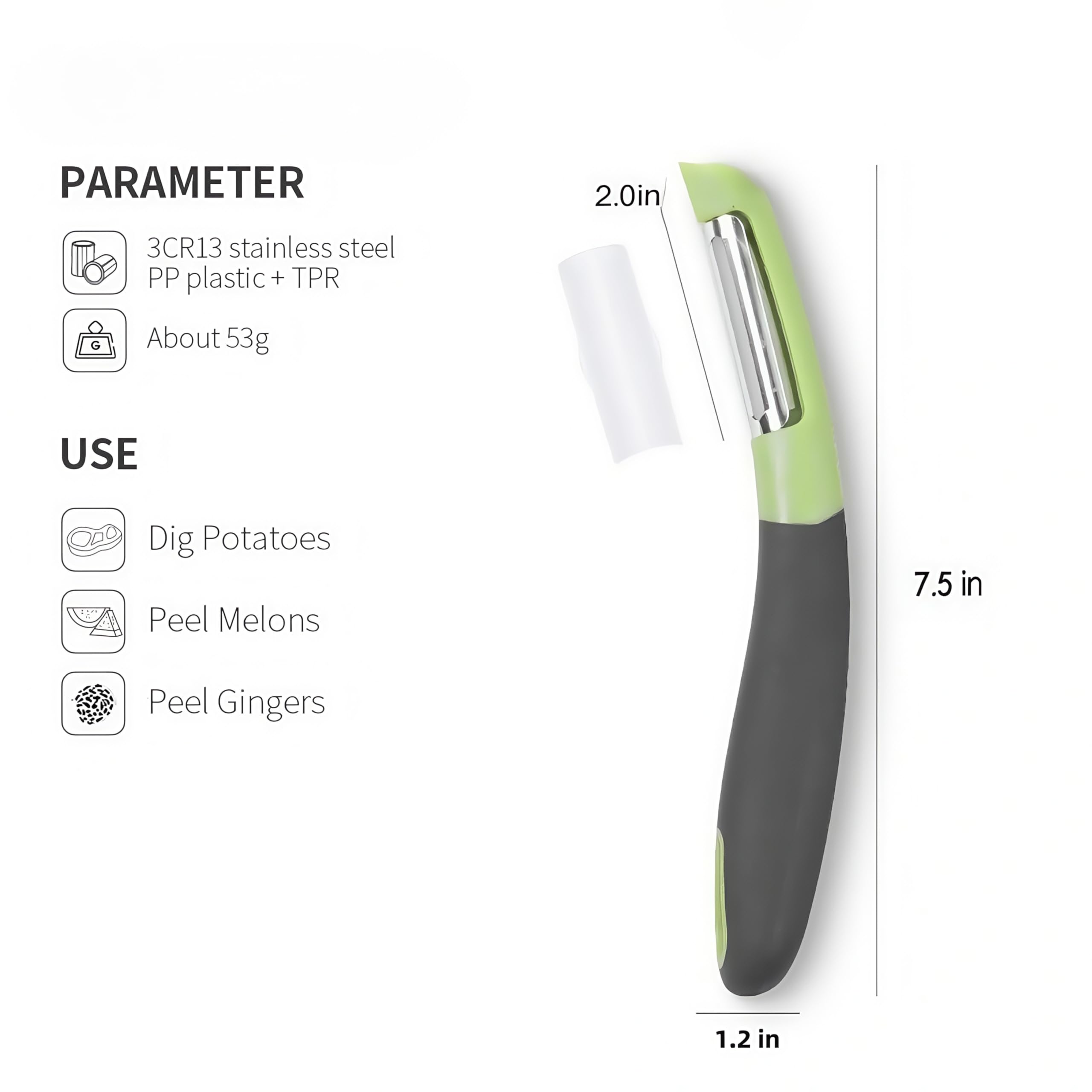 Fanmusic Peladores giratorios: peladores de patatas, peladores de frutas y verduras para cocina