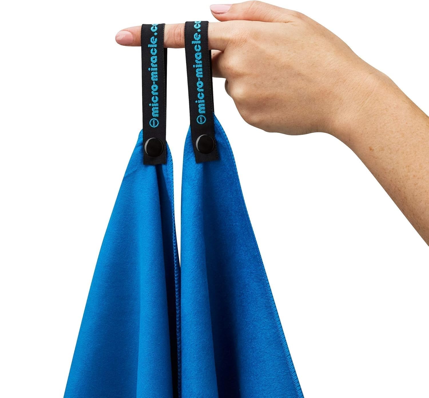 Microfibra toalla de viaje XL 30 x 60 "con manos libres – Toalla de secado rápido, compacto, suave, luz, antibacteriana. Para Mochileros, Camping, playa, gimnasio, natación. Incluye bolsa de transporte.
