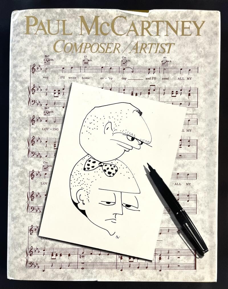 Paul McCartney Signed Autograph Composer/Artist Book with Amazing