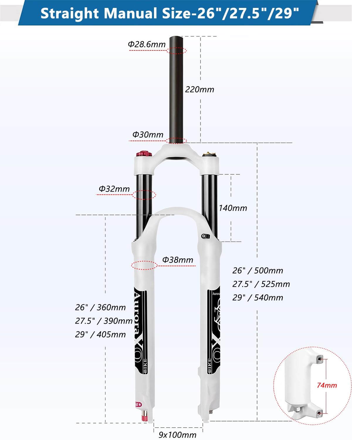 エアサスペンション 140mmトラベル Amazon.co.jp: AuroraXQ 140mmトラベルMTBエアサスペンションフォーク