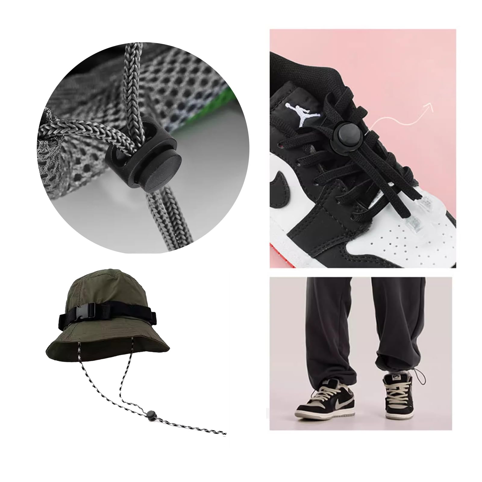 Amazon.co.jp: [YFFSFDC] 約50個入り カラフル コードストッパー 2穴