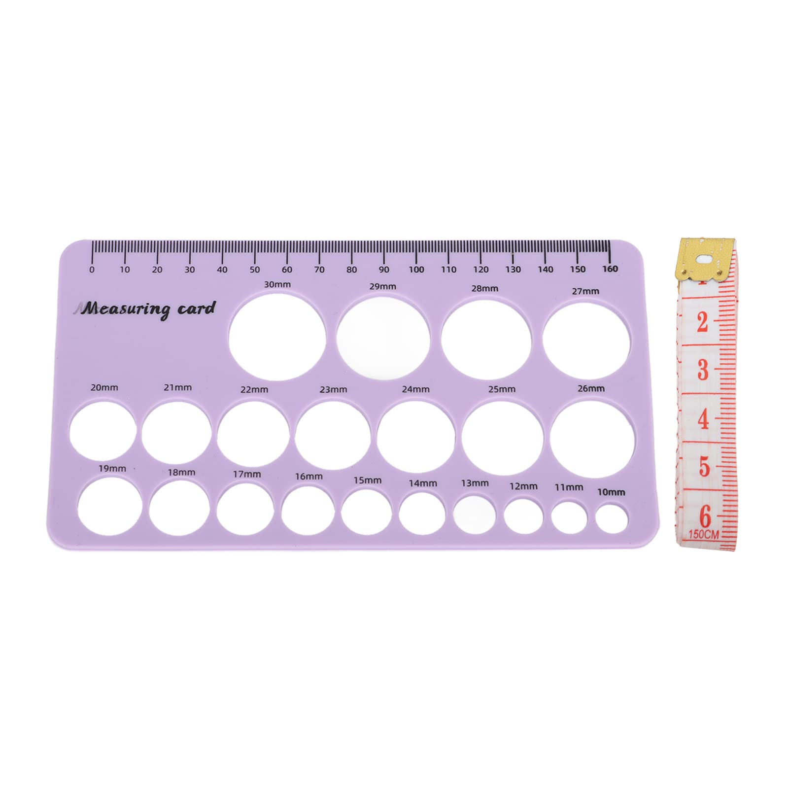 Outil de Mesure de la Bride de Mamelon en Silicone pour le Support D'allaitement Maternel de Pompe à Lait 1,5 M de Ruban Souple (Violet)