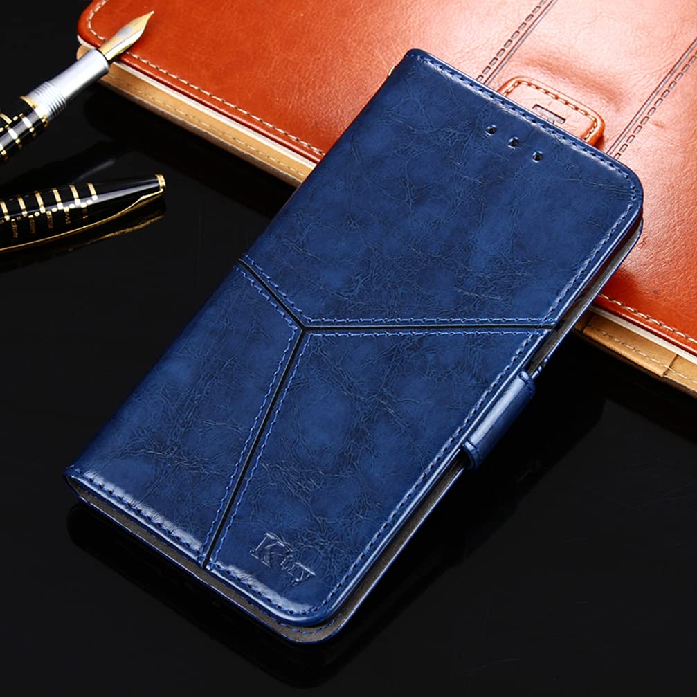 TEYYOS Cover Portafoglio In Pelle Per Motorola Edge 30 Ultra - Con Slot Carte E Chiusura Magnetica (Blu) - 3