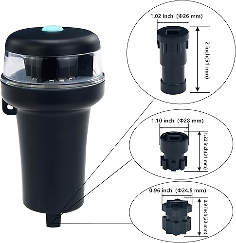 Miniatura 2 de CLGMarine Kayak Battery Portable Navigation LED Lights Multi- Adaptors 3AA Battery Inflatable Boat Surface Mount Adhesive Base (White (With