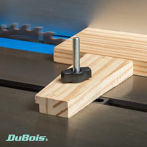 Miniatura 5 de DuBois 51001 Perillas de ala, longitud de cabeza de 1-14 pulgadas, profundidad de 12 pulgadas, orificio pasante de 14-20, paquete de 10